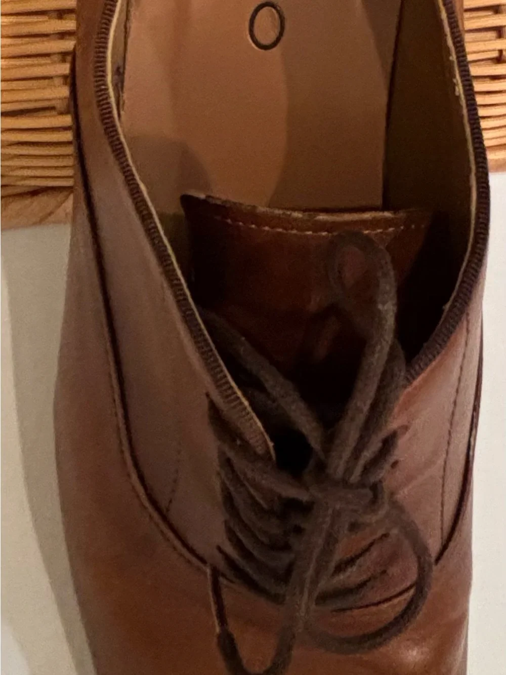 Aldo Brown Leather Oxford Lace-Up Dress Shoes